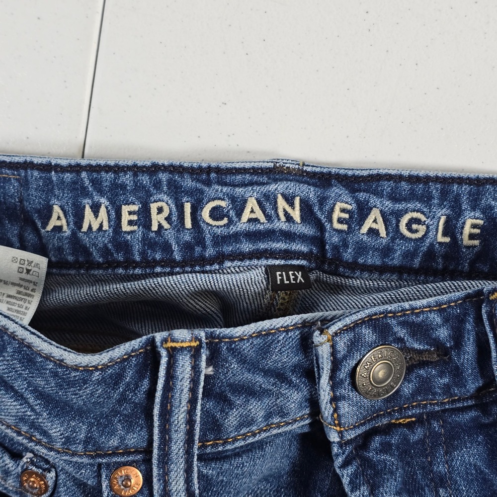American Eagle Outfitters Athletic Fit Men's Jeans Size 29x33 Dark Wash Flex - Picture 7 of 10